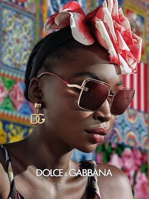 Woman Wearing Dolce & Gabbana Eyeglasses